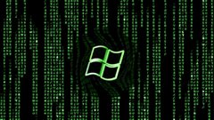 Green windows matrix code