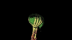 Green zombies arm brain