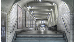 Grey stairways silver Metro