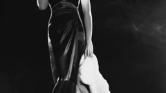 Greyscale Rita Hayworth monochrome