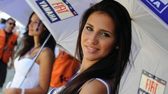Grid Girls models Umbrellas