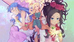 Groups blondes blue hair long hair blue eyes brunettes Dragon 