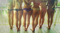 Groups feet woman ass young legs models underwear group of 