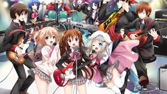 Groups instruments guitars seifuku little busters kurugaya 