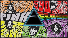 Groups Music collage psychedelic pink floyd musicians dark side 