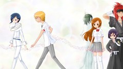 Groups Stars Chibi bleach kurosaki ichigo inoue orihime kuchiki 