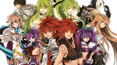 Groups text woman Books white background white hair red eyes 