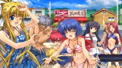 Groups water summer Beaches kamio misuzu michiru bikini kano 