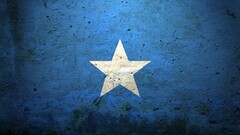 grunge artwork somalia flag blue Stars blue background