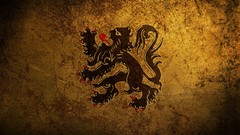 Grunge Belgium Lions yellow