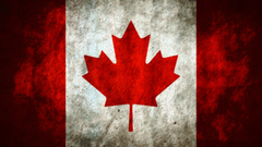Grunge Canada Flags Canadian
