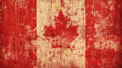 Grunge Canada Flags maple