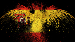 Grunge Eagles Flags Spain