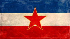 Grunge Flags croatia Yugoslavia