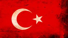 Grunge Flags Turkey