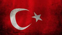 Grunge Flags Turkey