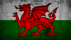 Grunge Flags wales