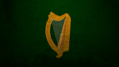 Grunge harp green background