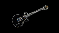 Guitars black background