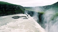 Gullfoss nature waterfall