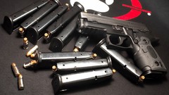 Guns ammunition pistols hollow point handguns SIG P229 Steel 