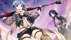 Guns Anime short hair kirigaya kazuto sword art online asada 