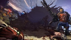 Guns artwork video games borderlands 2 gunzerker