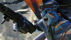 Guns Avatar shout sam worthington Jake Sully