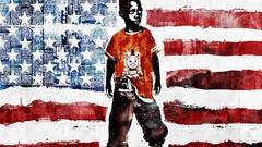 Guns children American Flag USA artwork Alex Cherry vhm alex