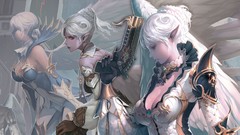 Guns cleavage artwork lineage 2 Kamael