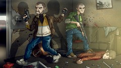 Guns Fighting gta iv niko bellic grand theft auto artwork 