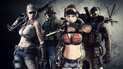 Guns jeans Shorts tattoos cleavage video games huge boobs thong 