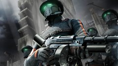 Guns masks digital art video games Gus