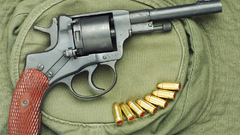 Guns revolvers weapons Nagant
