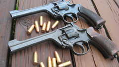Guns revolvers weapons Webley