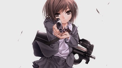 Guns school uniforms schoolgirls