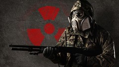 Guns soldiers Dangerous gas masks radioactive