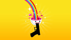 Guns suicide brain rainbows