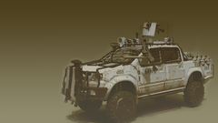 Guns trucks sepia armored