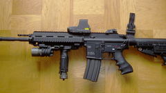 Guns weapons heckler and