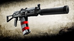 Guns weapons silencer ak-74