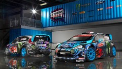 Gymkhana Ken Block Rally Car Ford racing Ford Fiesta WRC 