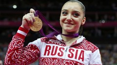 Gymnastics Russia brunettes medals athletics Gymnast teen Aliya 