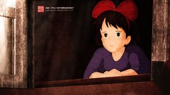 Hair bow Kiki's Delivery Service studio ghibli window panes 