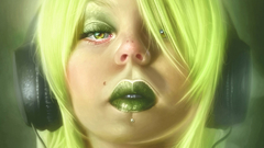 Hair headphones girl Arthur