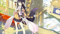 Hair ornaments kitsunemimi brunettes