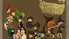 Halloween Anime momsters witch