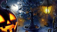 Halloween artwork pumpkins