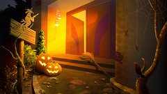 Halloweenweb open door Midnight
