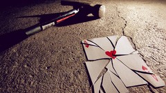 Hammer Cards playing cards shattered broken heart